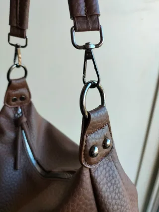 Borsa a spalla marrone