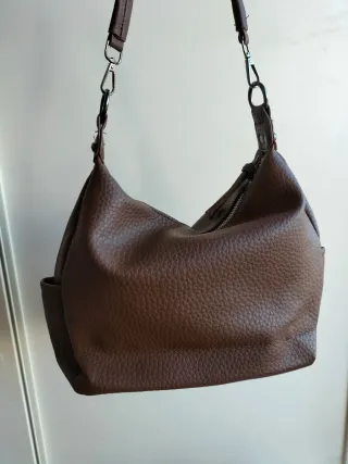 Borsa a spalla marrone