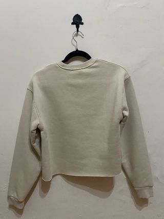 Sudadera Stradivarius Chicago USA Beige Talla Únic