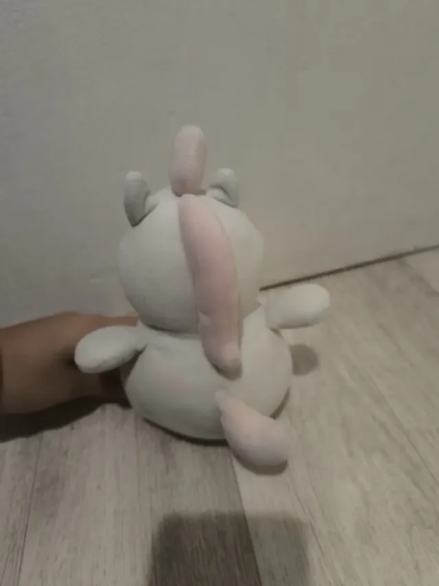 Peluche unicornio blanco