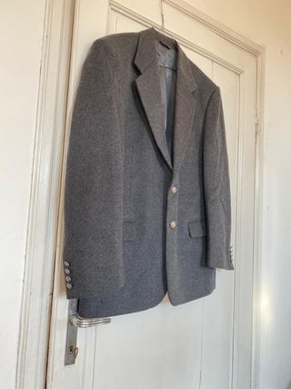 Giacca lana e cashmere vintage tg 48 grigia