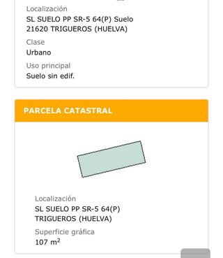 Solar urbanizable en Trigueros (Huelva)