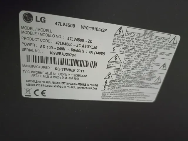 TV LG 47LV4500