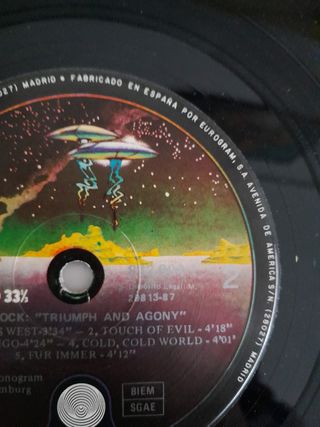 Vinilo Warlock Triumph And Agony