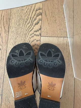 Sabot Gucci x Adidas Bianco Nero