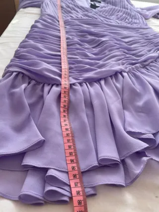 Vestido Matilde Cano Morado Talla 46 Nuevo