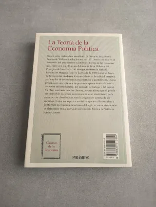 LA TEORÍA DE LA ECONOMIA POLÍTICA. STANLEY JEVONS,