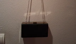 Bolso de fiesta verde oscuro y dorado