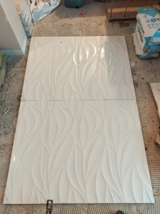 Azulejos decorativos 3D efecto flor
