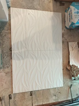 Azulejos decorativos 3D efecto flor