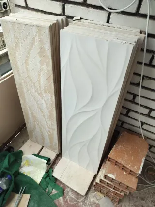 Azulejos decorativos 3D efecto flor