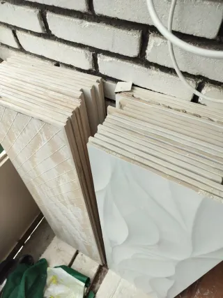 Azulejos decorativos 3D efecto flor