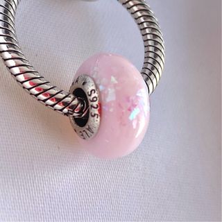 CHARM MURANO OPALESCENTE ROSA