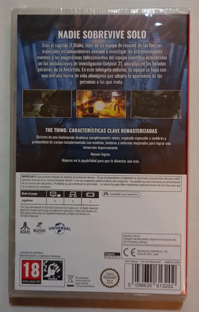 The Thing Remastered Switch precintado ES