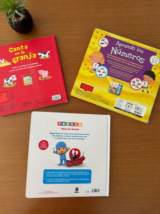 Lote de tres libros para bebés
