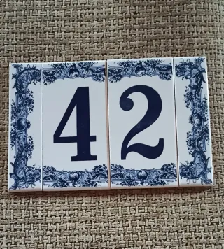 Números Cerámica Portuguesa para fachada