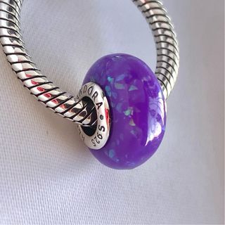 CHARM MURANO OPALESCENTE LILA