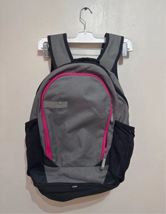 Mochila Puma Gris y Rosa