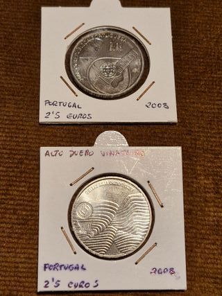 4 Monete 2,5 Euro Portogallo 2008