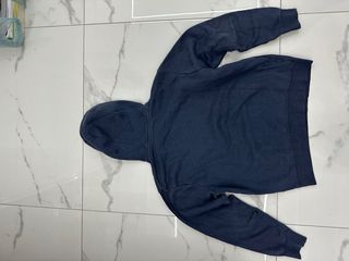 Felpa Nike con cappuccio blu e grigia