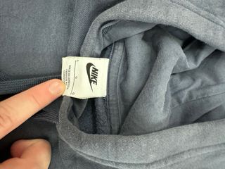 Felpa Nike con cappuccio blu e grigia