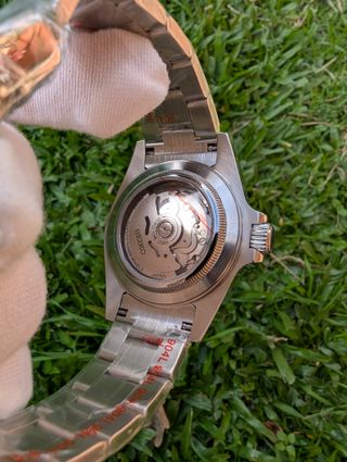 Reloj Seiko Mod Explorer II GMT Negro Naranja