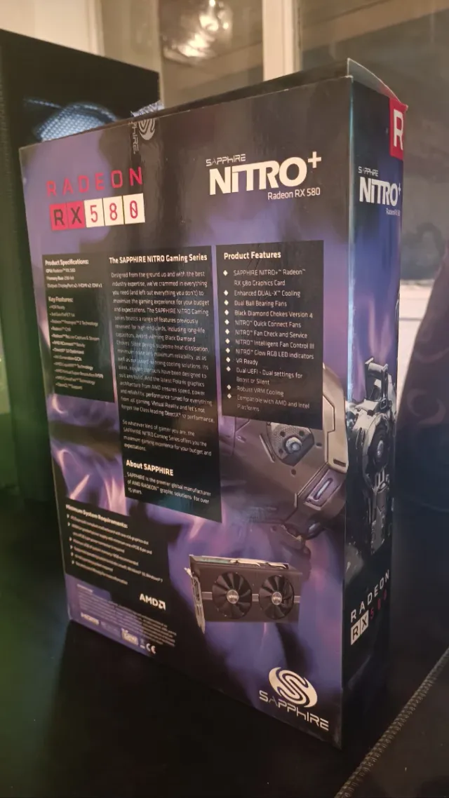 Tarjeta Gráfica Sapphire RX 580 8GB OC