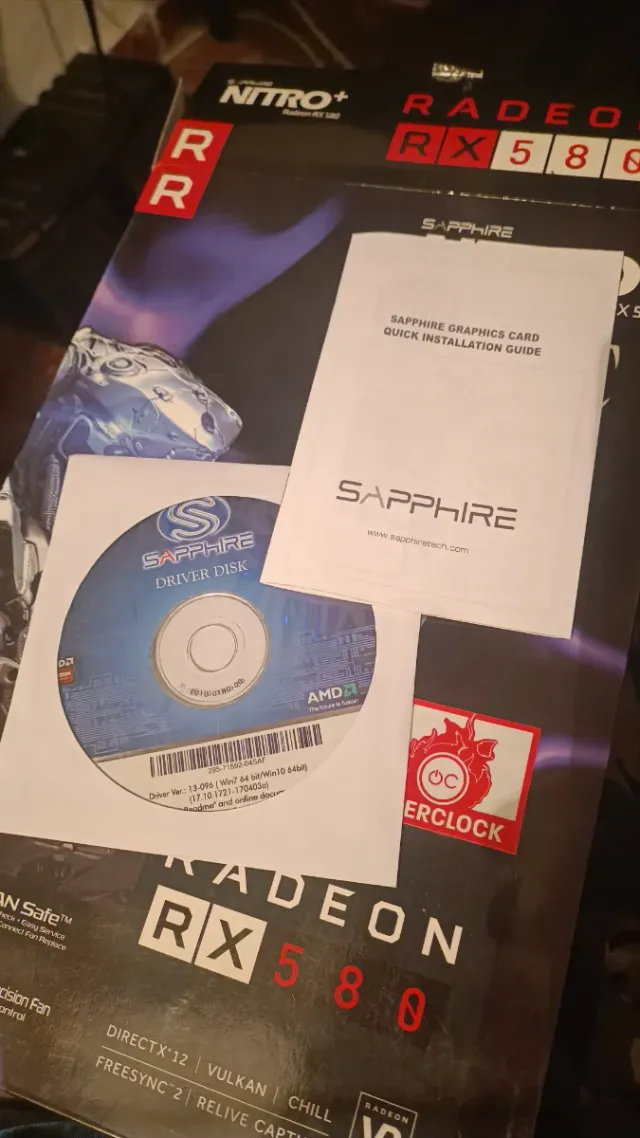 Tarjeta Gráfica Sapphire RX 580 8GB OC