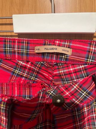 Pantalón cuadros Gales rojo
