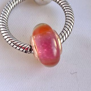 CHARM MURANO ROSE GOLD ROSA