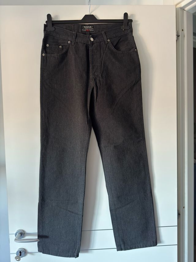 Jeans Wampum Cotone Denim Nero Taglia 48