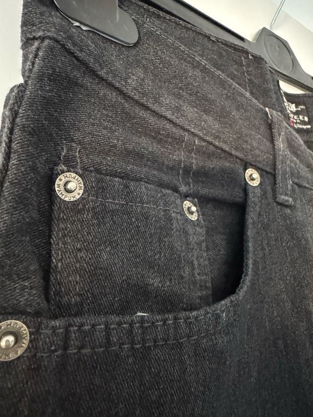 Jeans Wampum Cotone Denim Nero Taglia 48