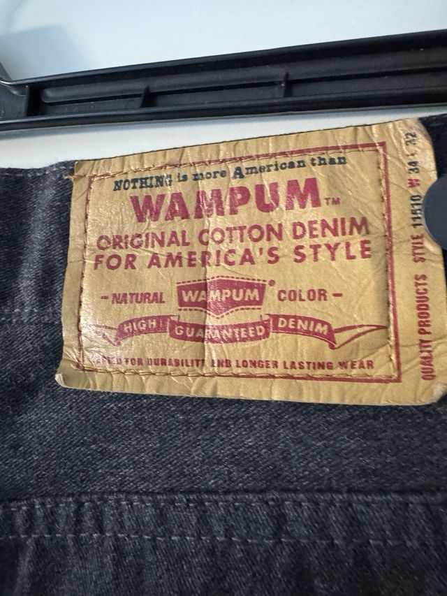 Jeans Wampum Cotone Denim Nero Taglia 48