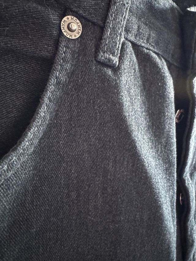 Jeans Wampum Cotone Denim Nero Taglia 48