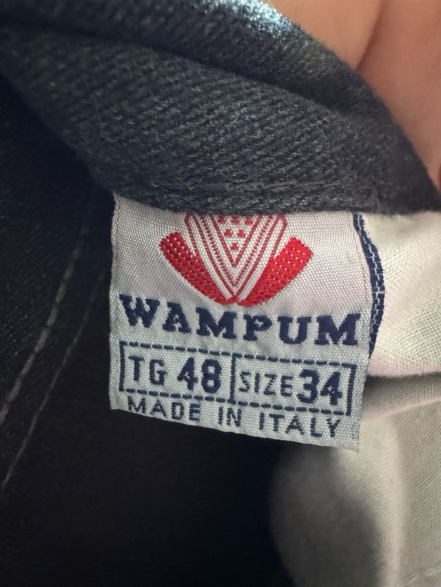 Jeans Wampum Cotone Denim Nero Taglia 48