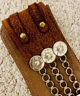 Cinturón Gaucho (Rastra) Alpaca y Cuero