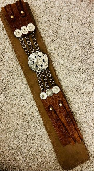 Cinturón Gaucho (Rastra) Alpaca y Cuero