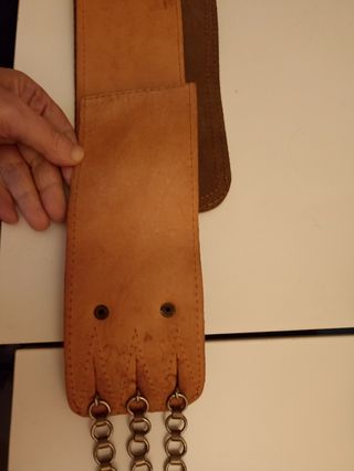 Cinturón Gaucho (Rastra) Alpaca y Cuero