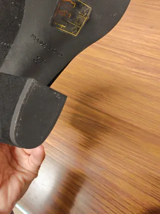 Botín Plumers Negro Tacón Bloque