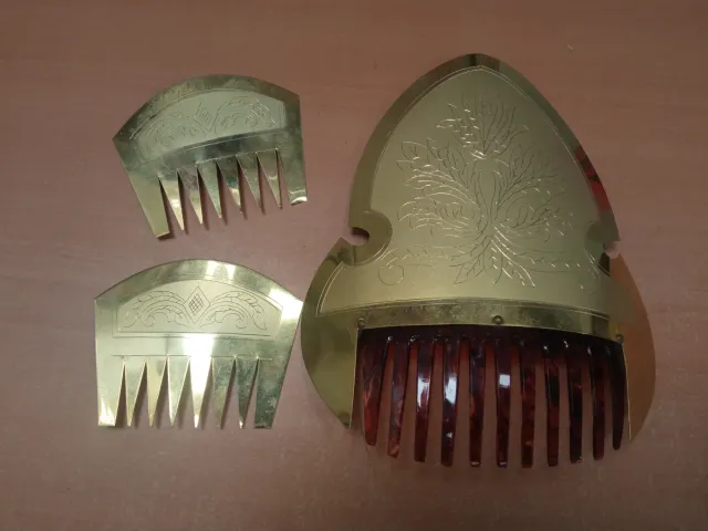 Juego Peinetas Fallera Doradas