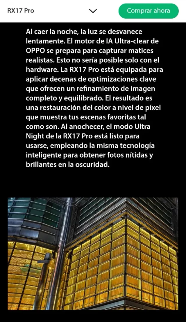 Oppo RX17 Pro Negro 128 GB