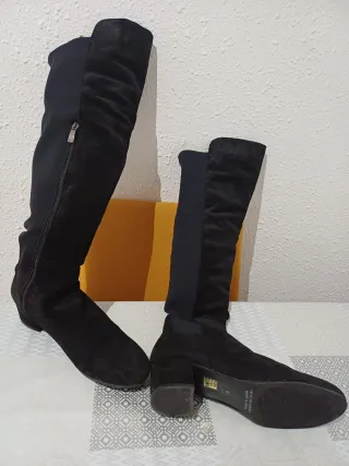 Botas Altas piel negras talla 41