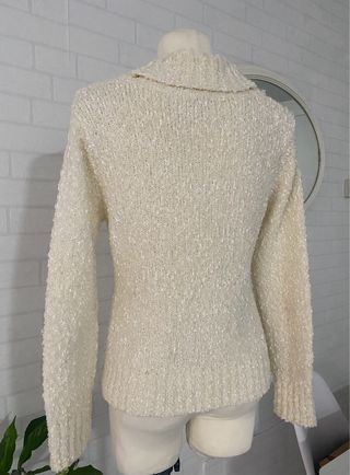 Cárdigan blanco talla M