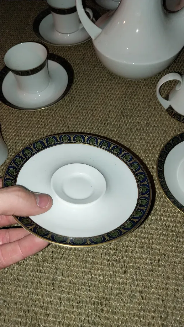 Juego de café Richard Ginori porcelana