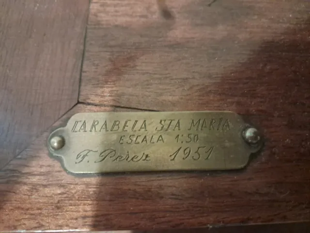 Réplica barco antiguo caravela Santa María 1951