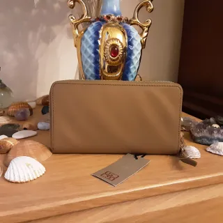 Billetera Gloria Ortiz Beige/Marrón