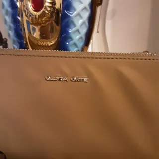 Billetera Gloria Ortiz Beige/Marrón