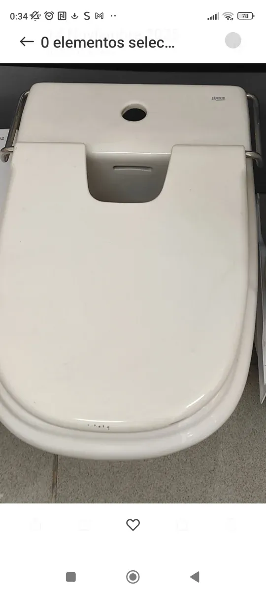 Inodoro Roca con bidé a juego