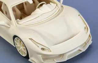 Maqueta Alpha Model Ferrari 488 Pista, escala 1/24