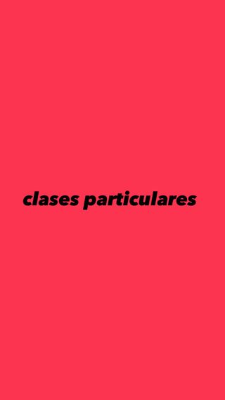 Clases particulares